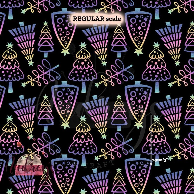 Neon Xmas Trees | PRE-ORDER | Choose Your Own Base