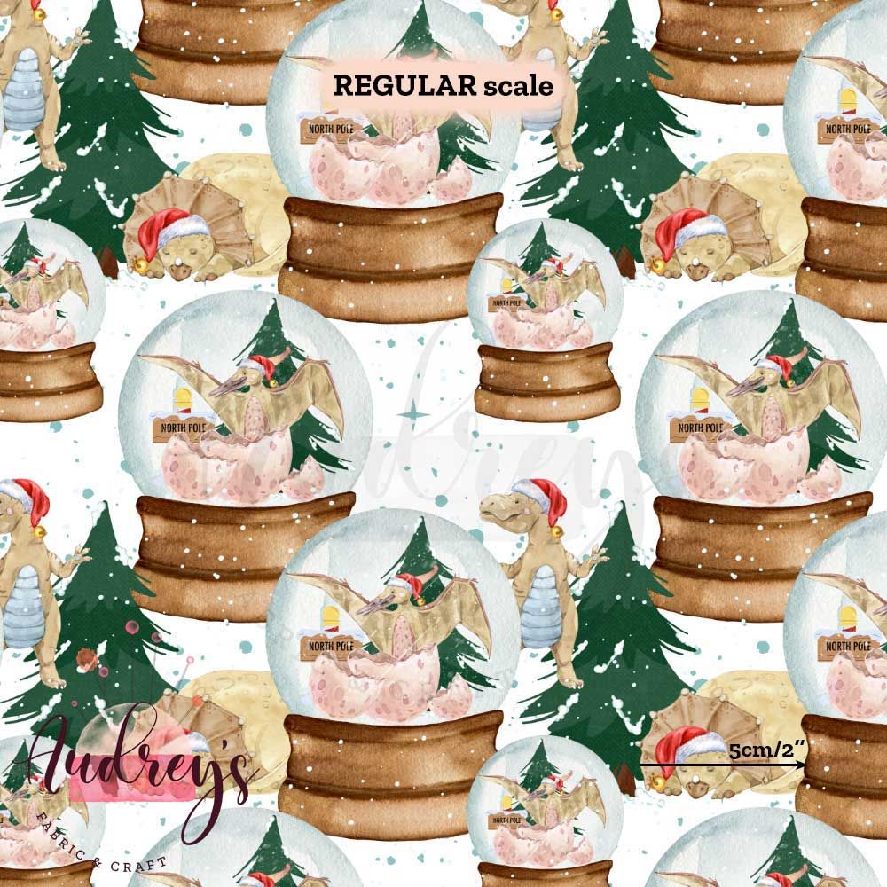 Xmas Dino, Snow Globes | PRE-ORDER | Choose Your Own Base