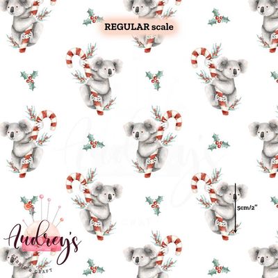 Xmas Koalas on White | PRE-ORDER | Choose Your Own Base