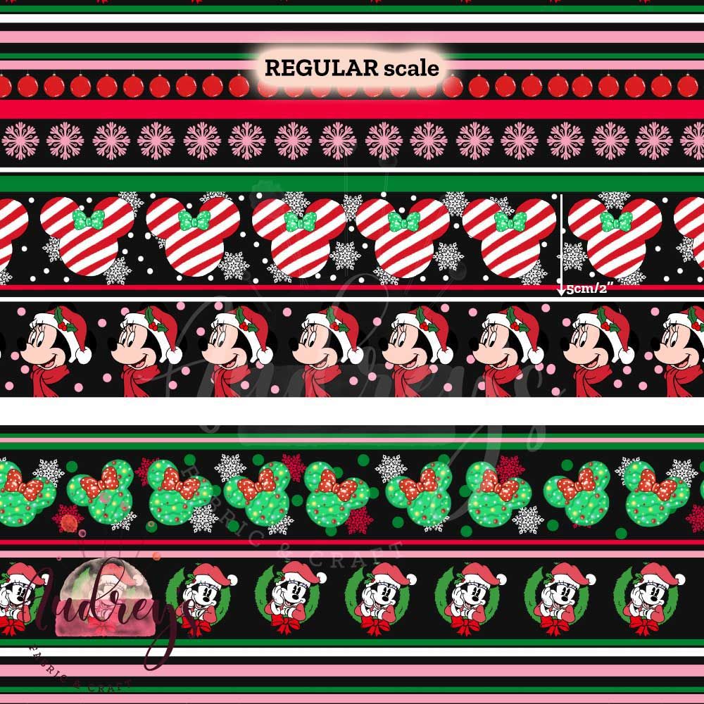 Mickey Xmas Stripes | PRE-ORDER | Choose Your Own Base