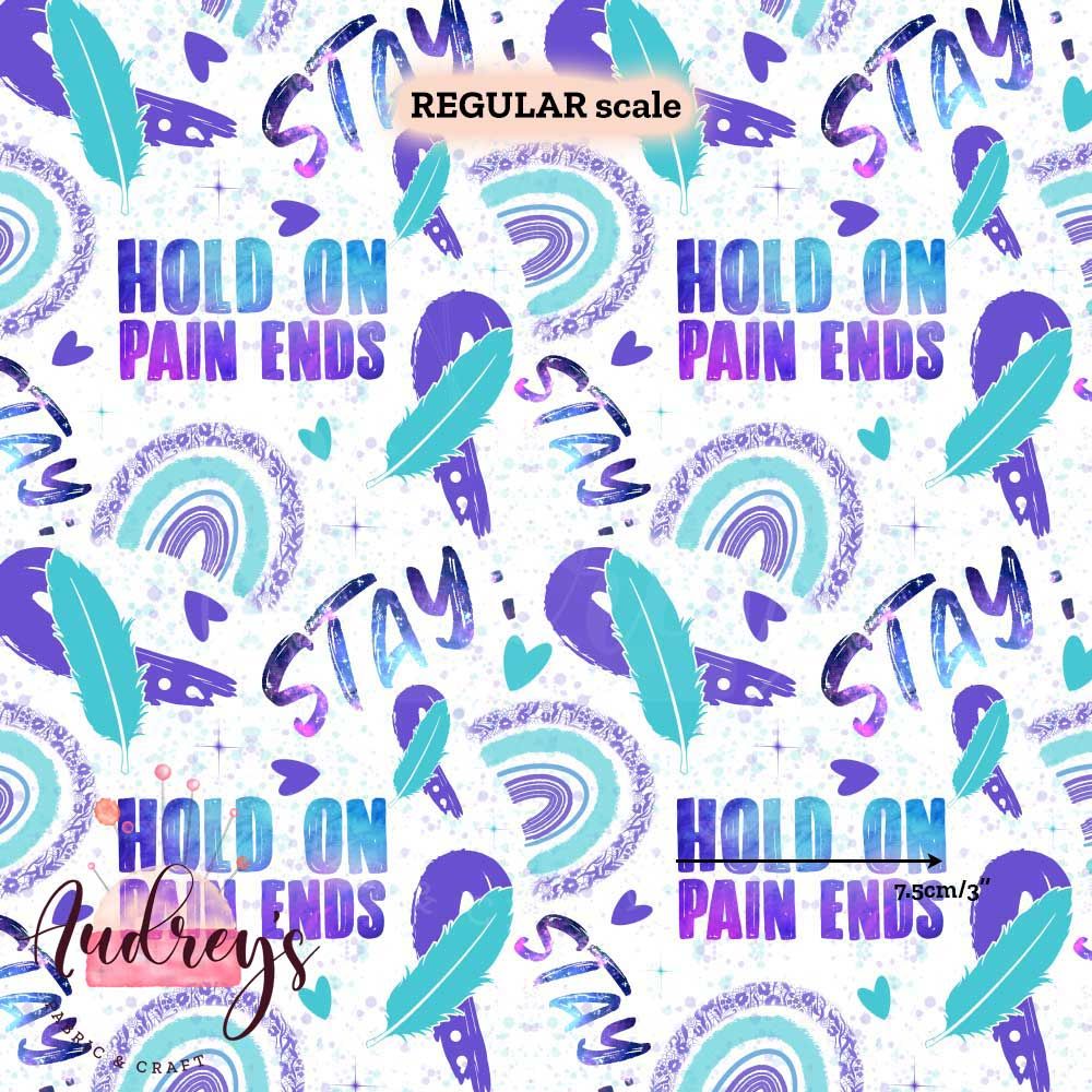 Hold On Pain Ends, White | PRE-ORDER | Choose Your Own Base