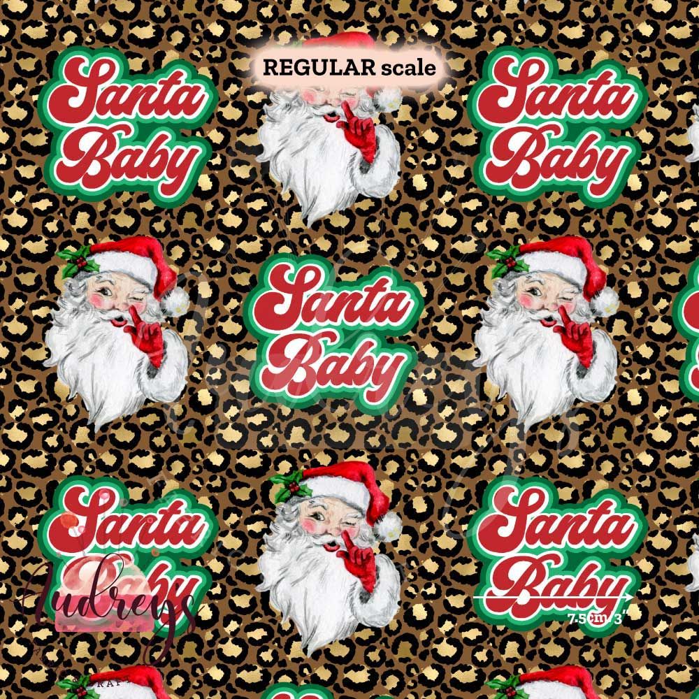 Santa Baby, Leopard | PRE-ORDER | Choose Your Own Base