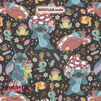 Stitch, Cottagecore Black | PRE-ORDER | Choose Your Own Base