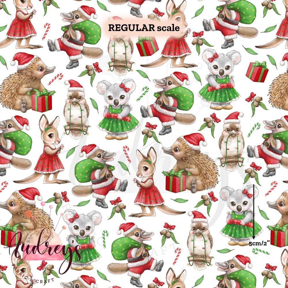 Aussie Xmas Animals, White | PRE-ORDER | Choose Your Own Base
