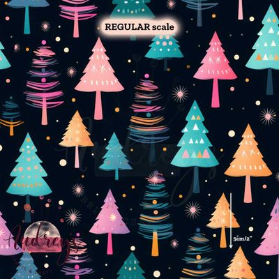 Neon Xmas Trees | PRE-ORDER | Choose Your Own Base