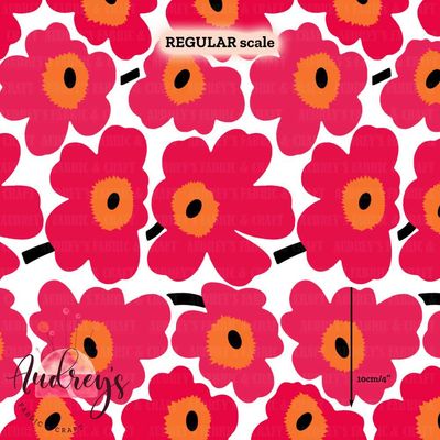 Retro Floral, Red | PRE-ORDER | Choose Your Own Base