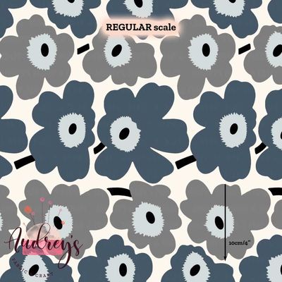 Retro Floral, Midnight | PRE-ORDER | Choose Your Own Base