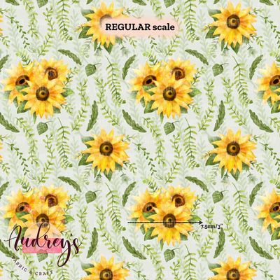Sunflower on Eggshell | PRE-ORDER | Choose Your Own Base