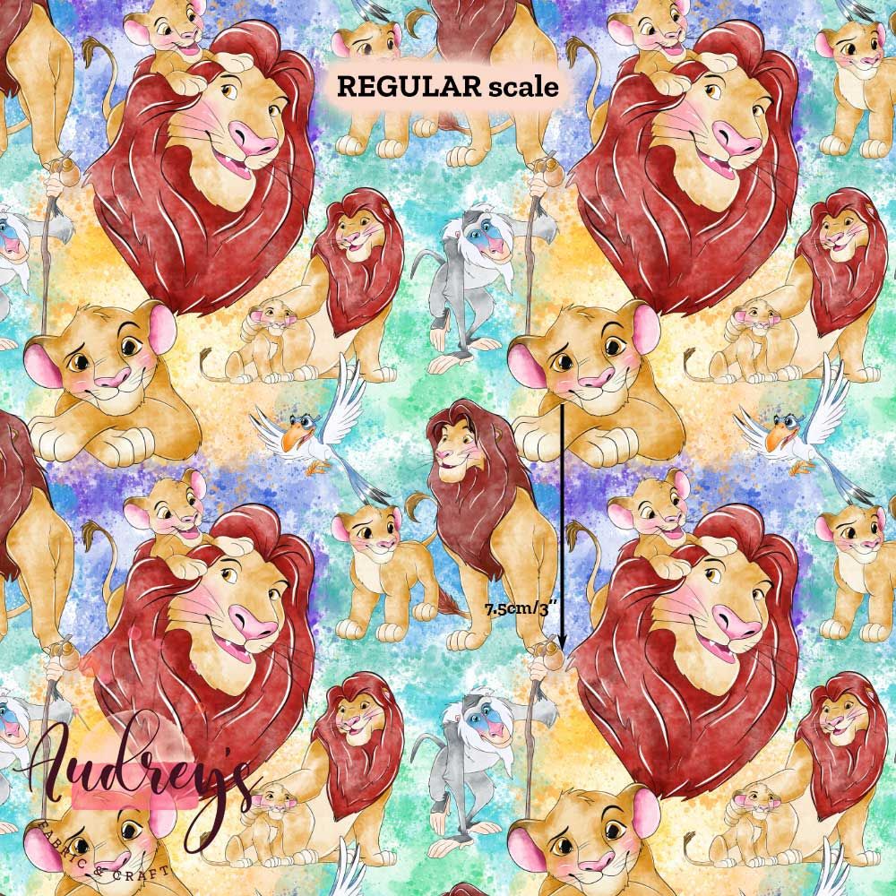 Lion King Watercolour | PRE-ORDER | Choose Your Own Base