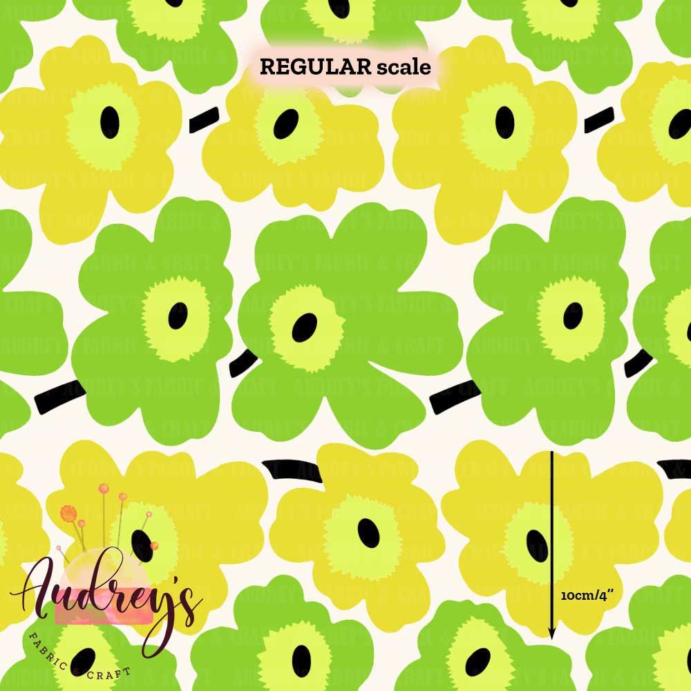 Retro Floral, Lime | PRE-ORDER | Choose Your Own Base
