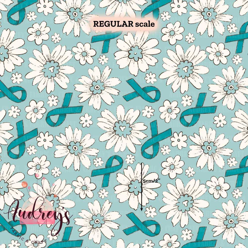 Teal Ribbon, Daisy | PRE-ORDER | Choose Your Own Base
