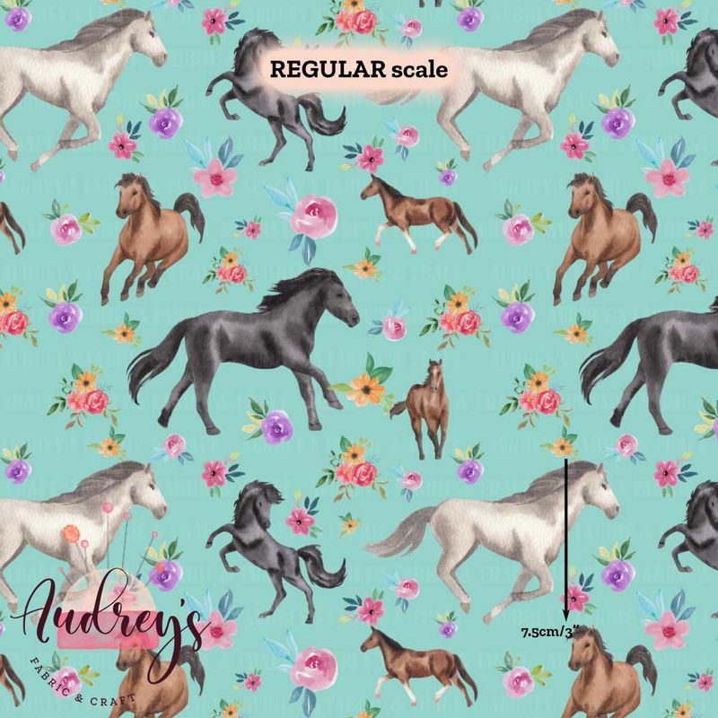 Horses on Turquoise | PRE-ORDER | Choose Your Own Base