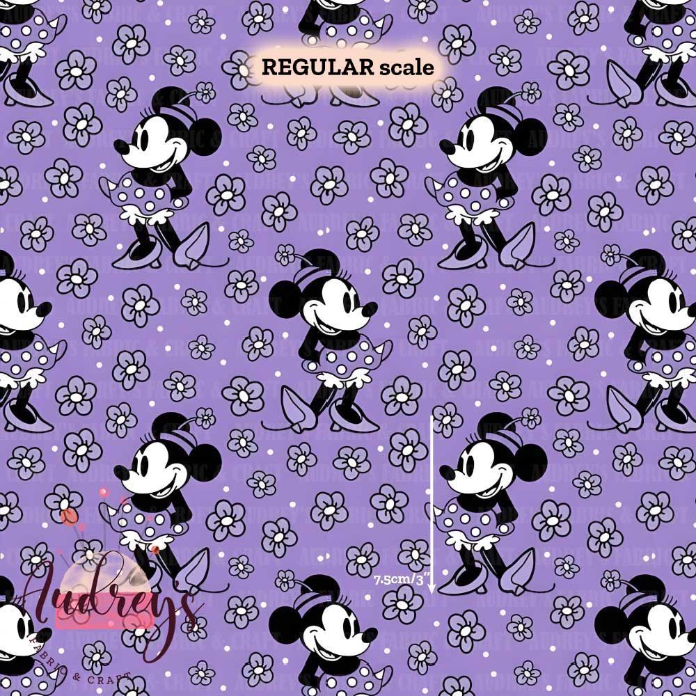 Minnie Floral, Purple | PRE-ORDER | Choose Your Own Base