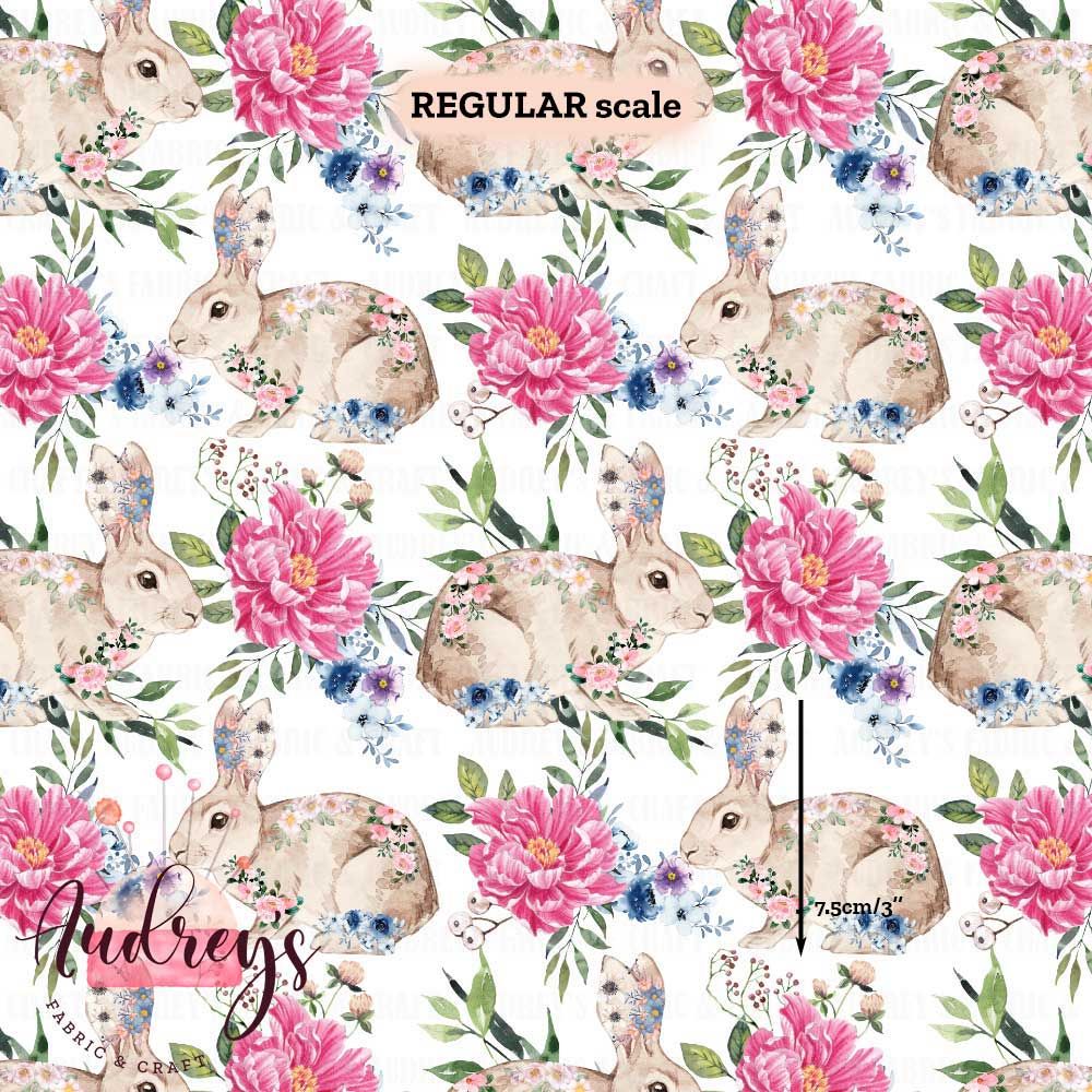 Bunnies, Floral Meadow | PRE-ORDER | Choose Your Own Base