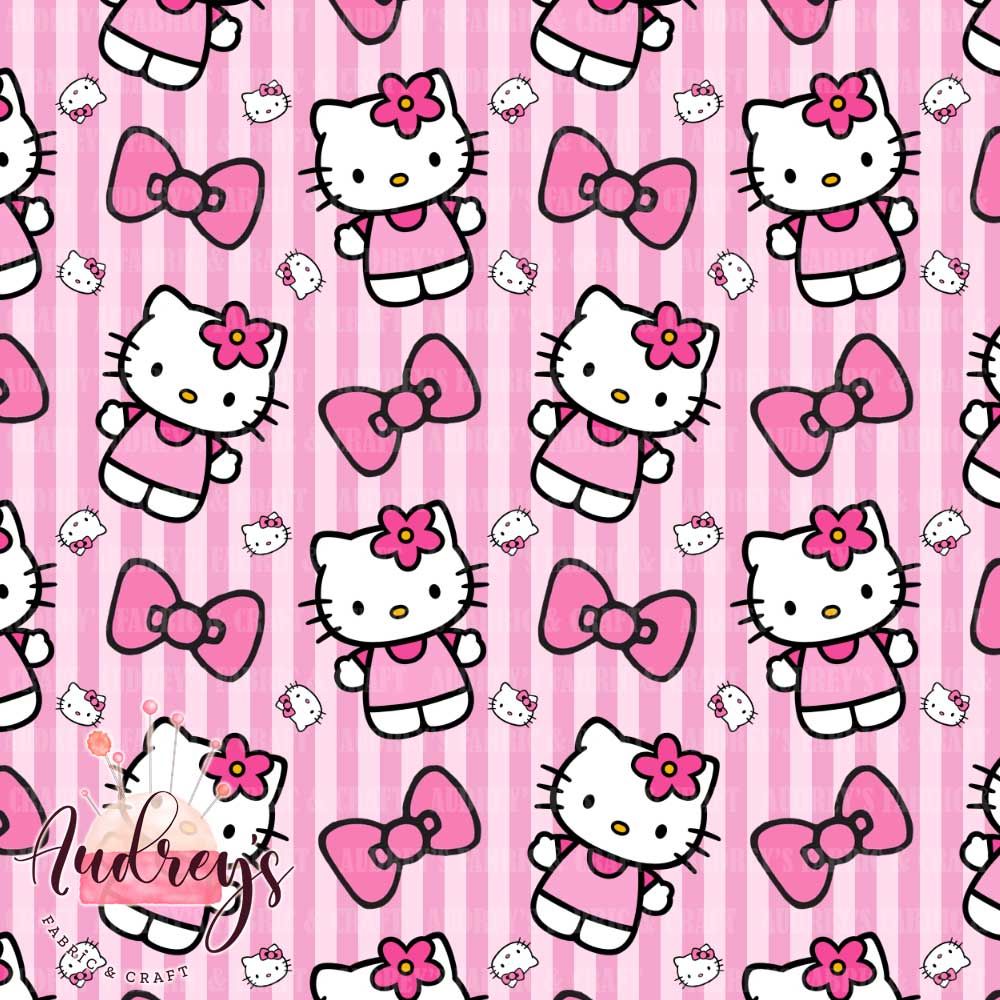 Hello Kitty Pink Stripes | PRE-ORDER | Choose Your Own Base