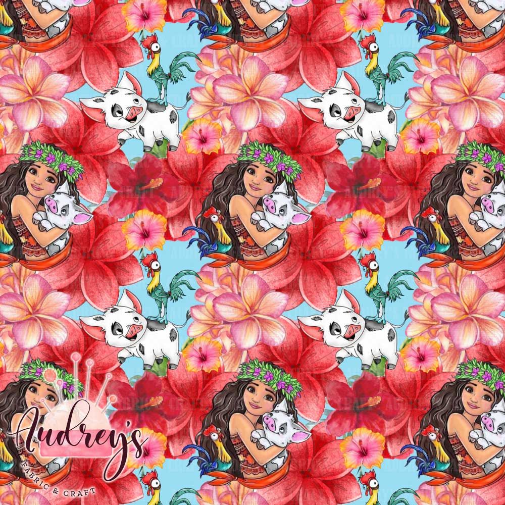 Moana, Floral | PRE-ORDER | Choose Your Own Base