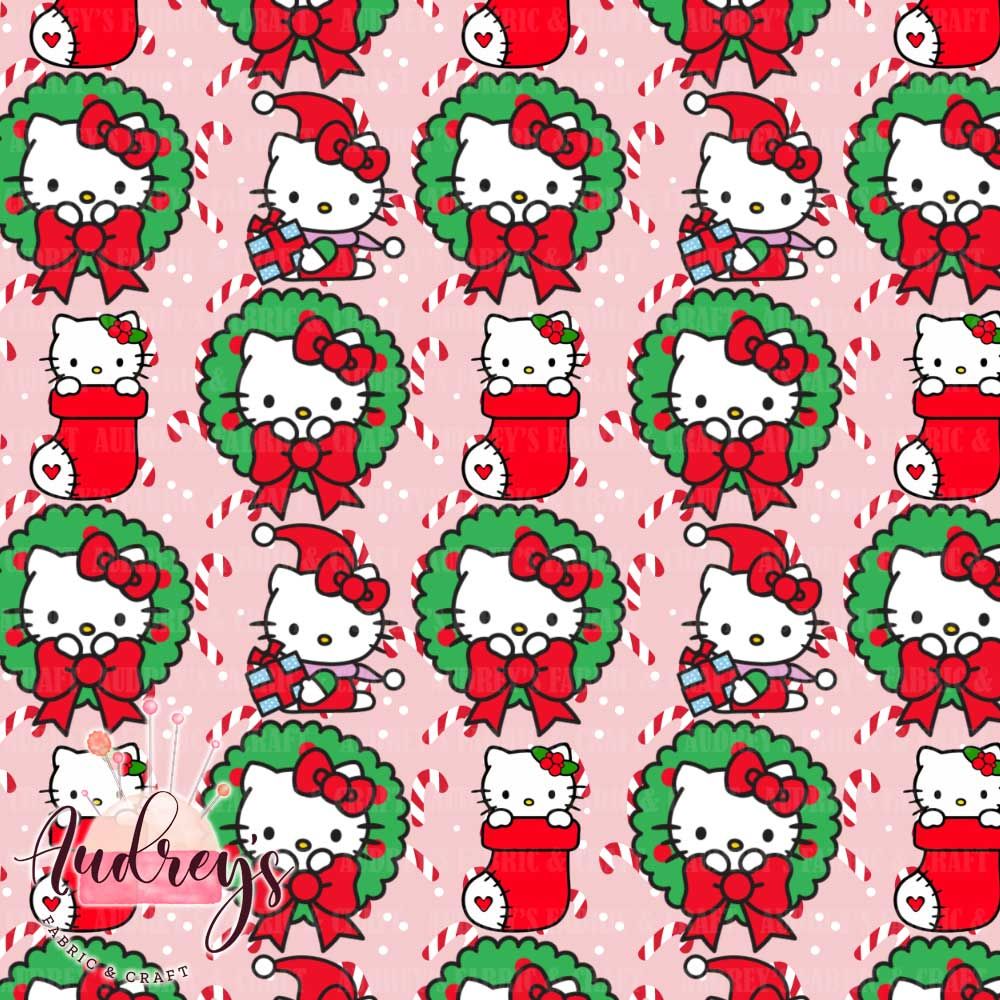 Hello Kitty, Christmas Wreathes | PRE-ORDER | Choose Your Own Base