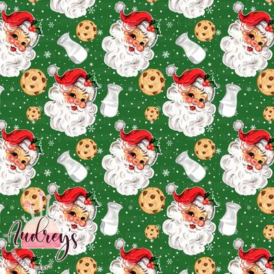 Vintage Santa, Milk &amp; Cookies | PRE-ORDER | Choose Your Own Base