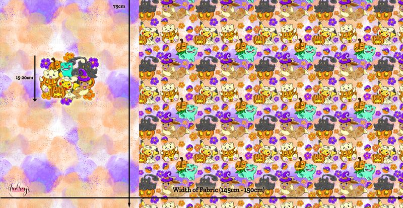 Pokemon, Halloween Pumpkin | PRE-ORDER, Project Panel | Choose Your Own Base