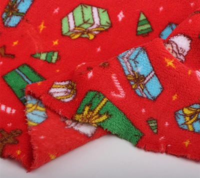 Santa's Gifts | Double-Sided Coral Fleece Cuddle Plush Fleece | 175cm Wide