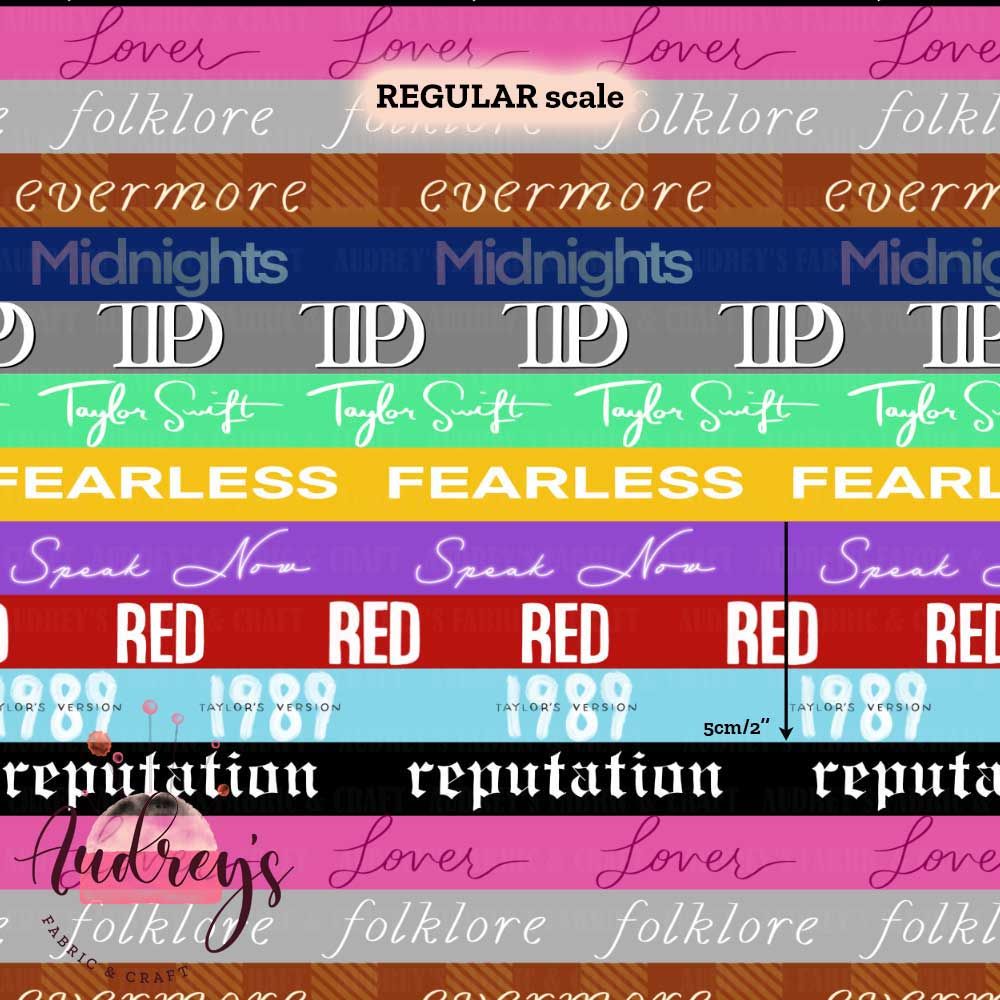 TS, Album Stripes &#39;24 | Digital Print Custom Quilting Cotton | 145cm wide