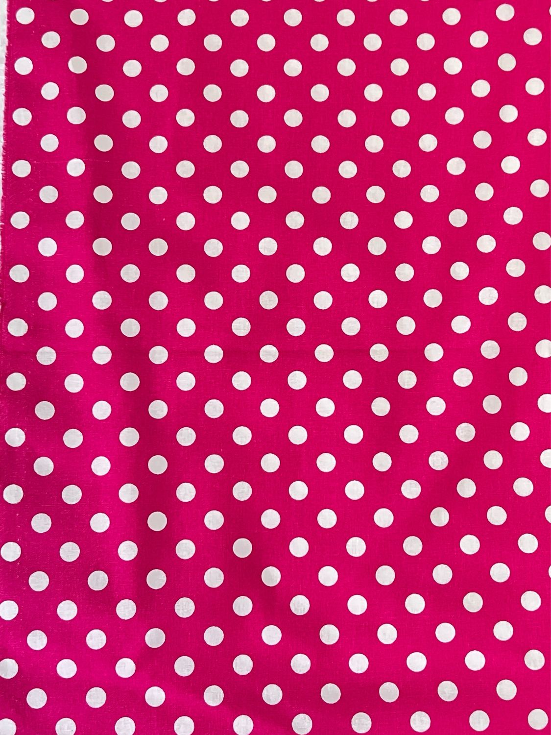 Polka Dots, Hot Pink | Quilting Cotton | 112cm wide