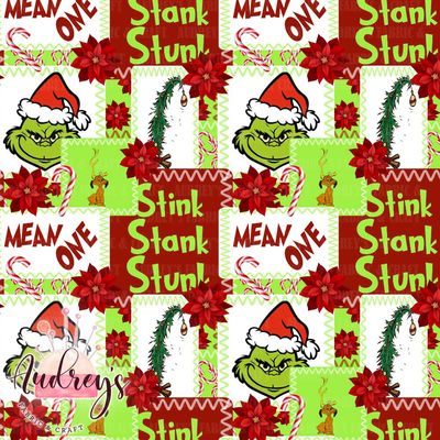 Grinch Patchwork | PRE-ORDER | Choose Your Own Base