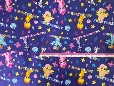 My Little Pony, Names | Licensed Quilting Cotton | 112cm Wide
