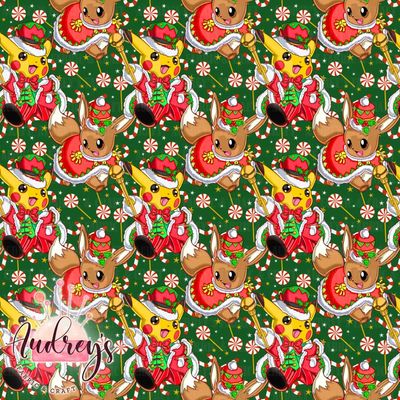 Xmas Pikachu &amp; Eevee | PRE-ORDER | Choose Your Own Base