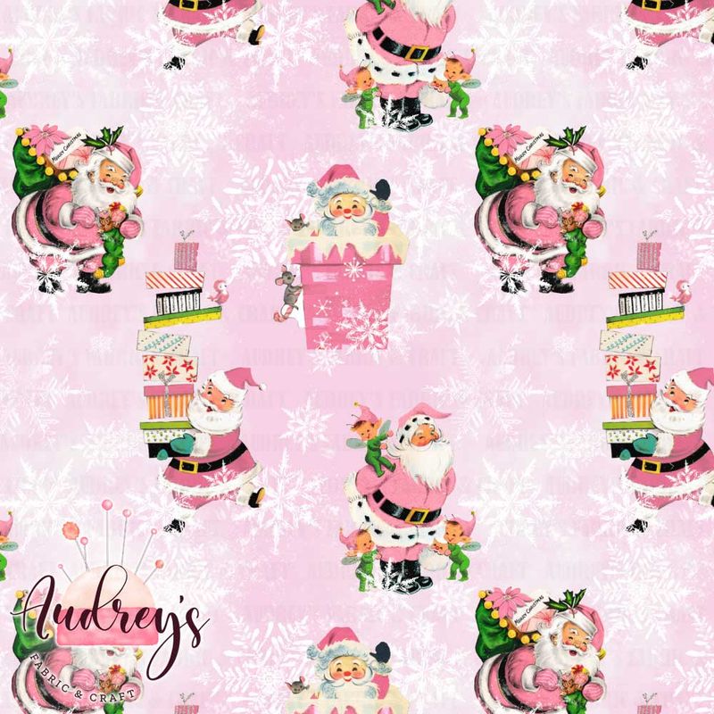 Pink Vintage Santa | PRE-ORDER | Choose Your Own Base