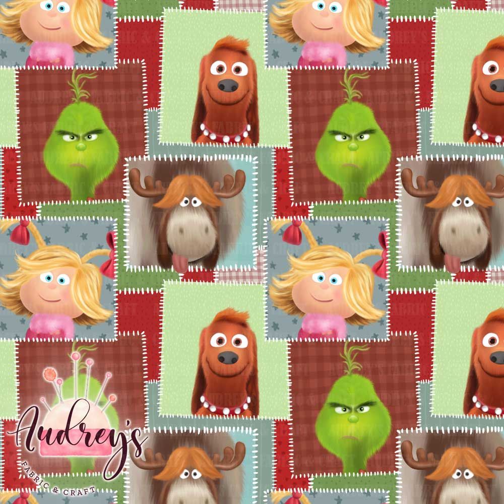 Grinch Patchwork | PRE-ORDER | Choose Your Own Base