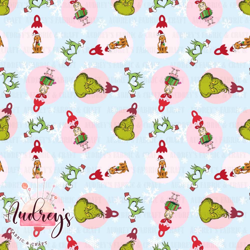 Grinch Circles, Blue | PRE-ORDER | Choose Your Own Base