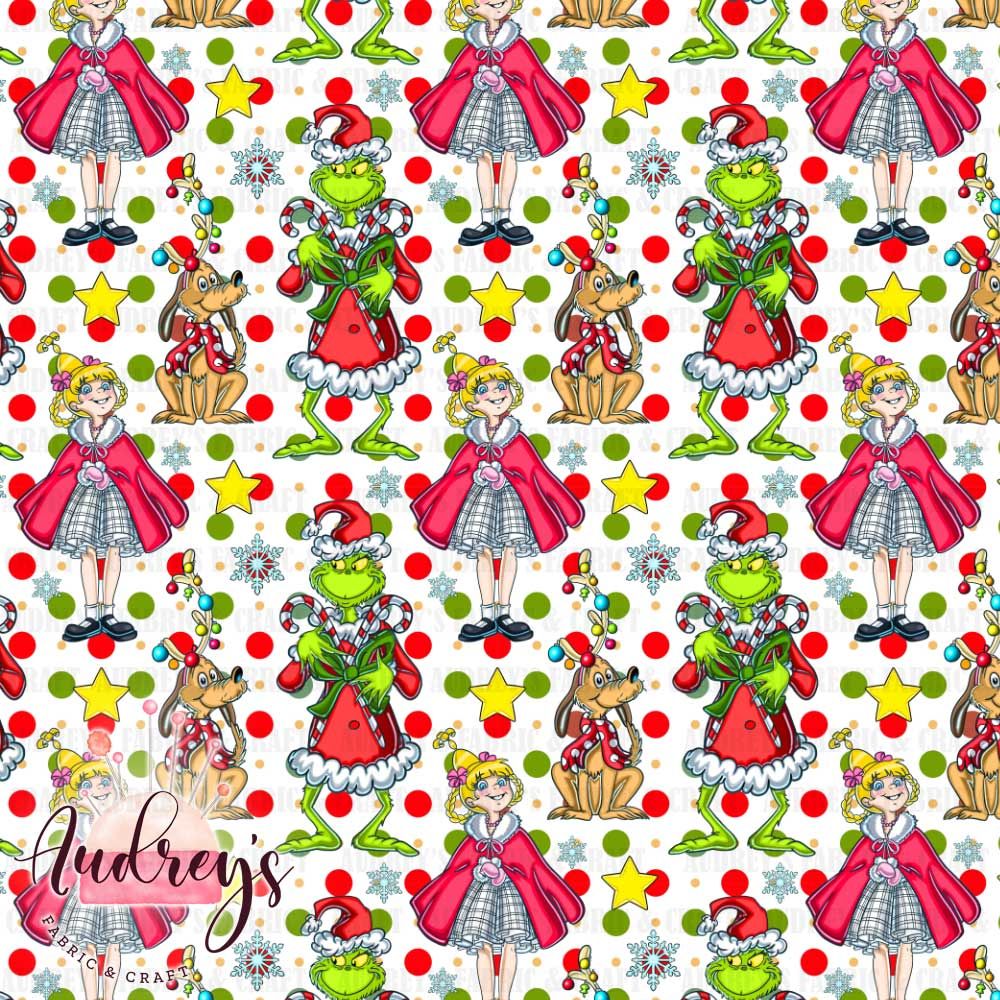 Xmas Grinch on Polka | PRE-ORDER | Choose Your Own Base