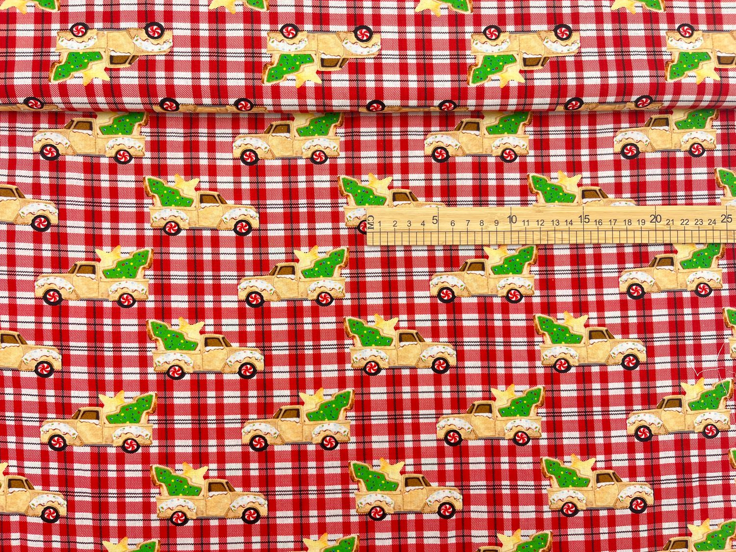 Xmas Gingerbread Caravan | Quilting Cotton | 112cm Wide