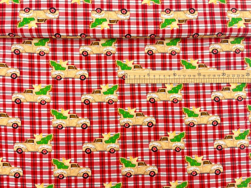 Xmas Gingerbread Caravan | Quilting Cotton | 112cm Wide