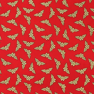 Wonderwoman Logo | Licensed Quilting Cotton | 112cm wide