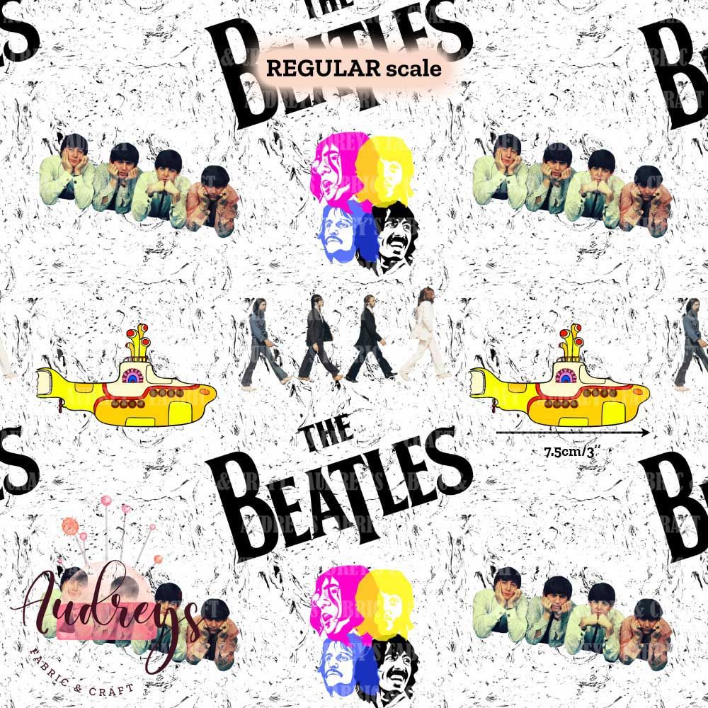 The Beatles, Colour | Digital Print Custom Quilting Cotton | 145cm wide