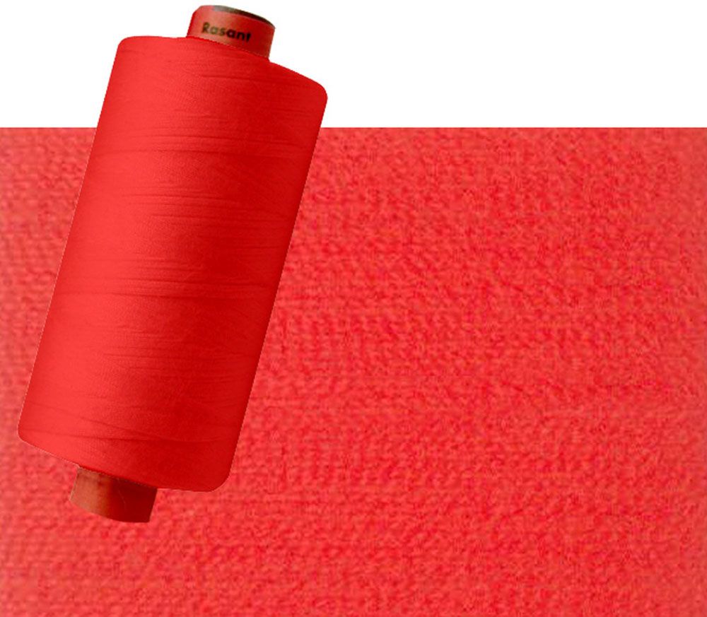 1458 - Bright Red Orange | Rasant Polyester Cotton Thread 120/40 | 1000m