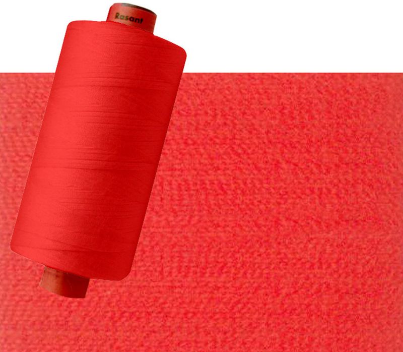 1458 - Bright Red Orange | Rasant Polyester Cotton Thread 120/40 | 1000m