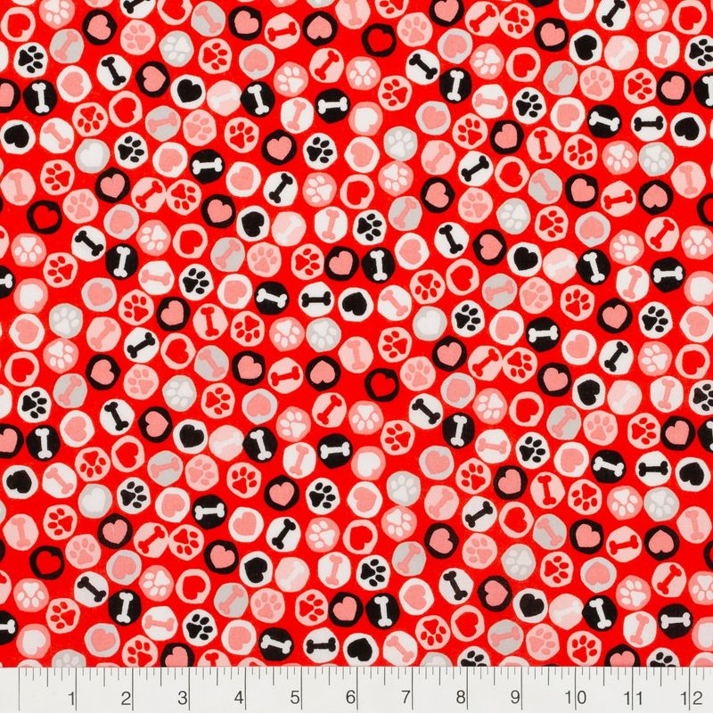 Paw Dots | Quilting Cotton | 112cm wide