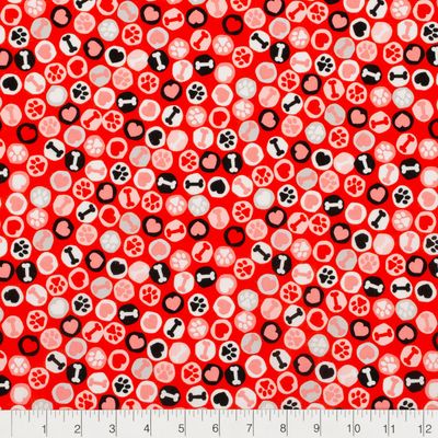 Paw Dots | Quilting Cotton | 112cm wide