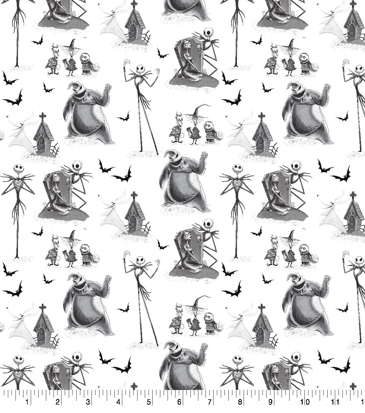 Oogie Boogie Montage, NBC | Licensed Quilting Cotton | 112cm wide