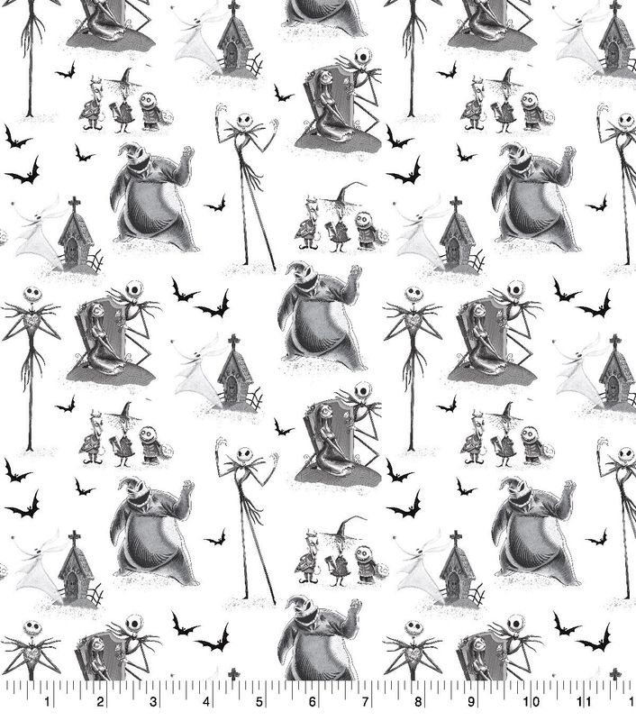 Oogie Boogie Montage, NBC | Licensed Quilting Cotton | 112cm wide
