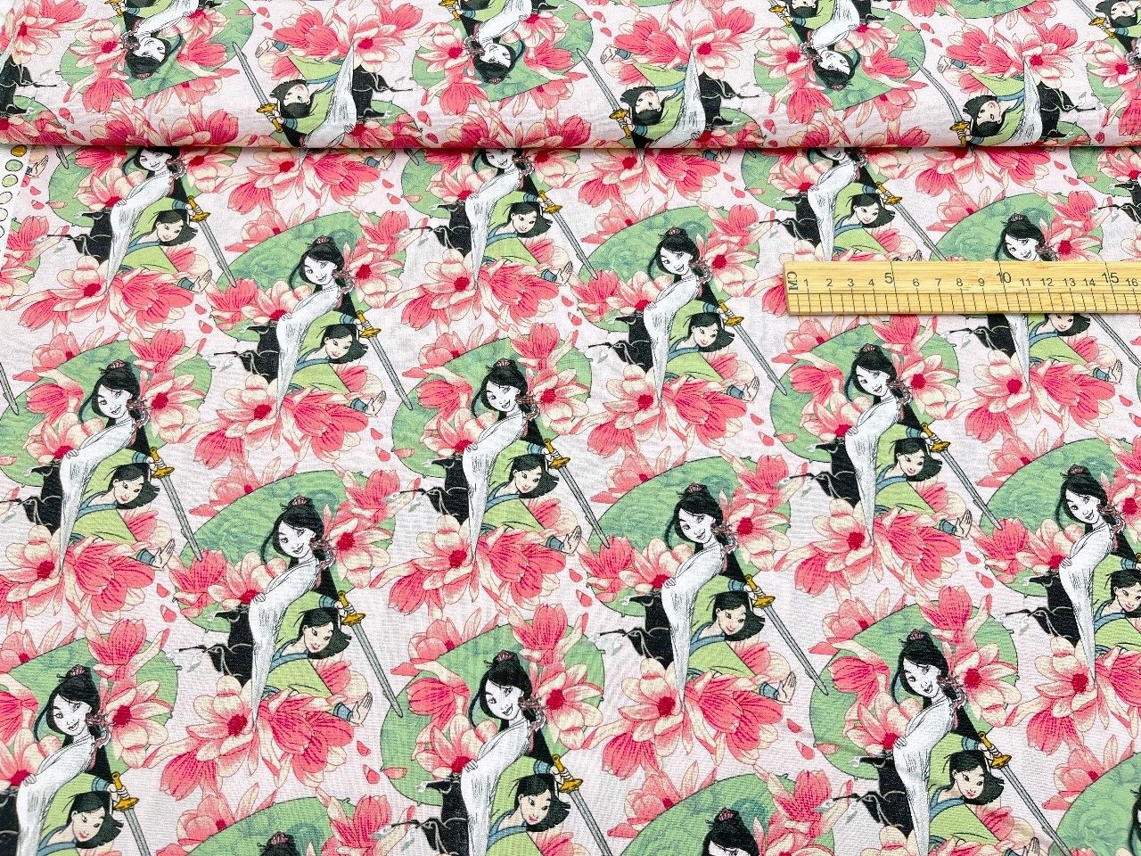 Mulan, Floral | Licensed Quilting Cotton | 112cm Wide