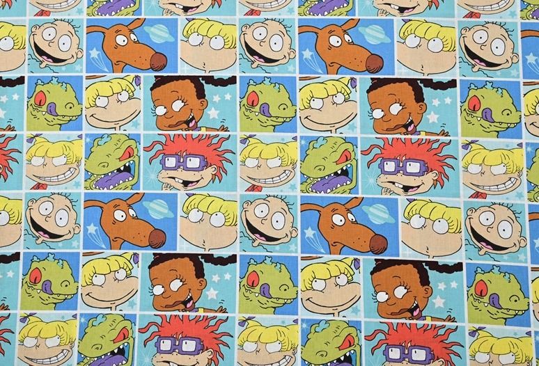 Rugrats Grid | Licensed Quilting Cotton | 112cm wide