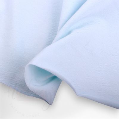 Light Blue | Cotton Lycra Solid Fabric, 160gsm