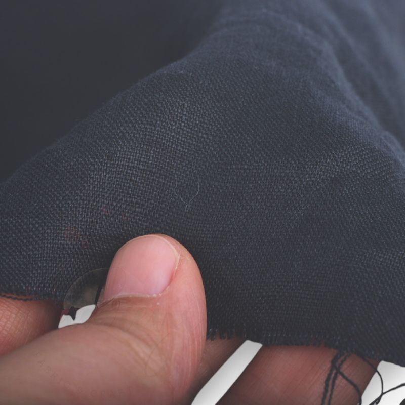 Dark Indigo | Linen Slub Fabric