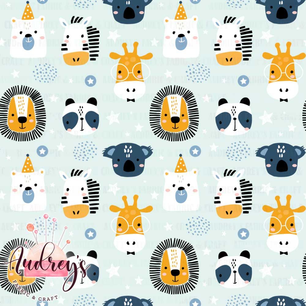 Cute Safari, Blue | PRE-ORDER | Choose Your Own Base