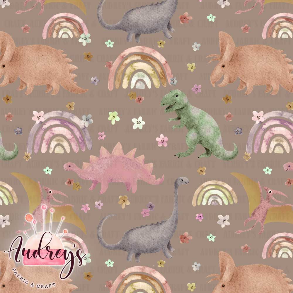 Boho Dinos, Mocha  | PRE-ORDER | Choose Your Own Base