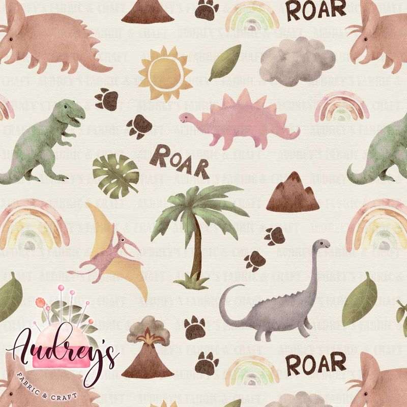 Boho Dinos, Beige | PRE-ORDER | Choose Your Own Base